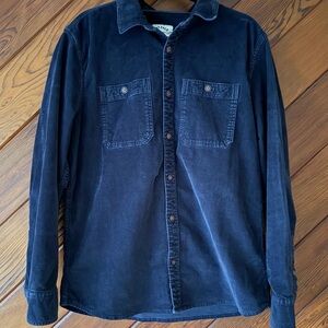 Fat Face Navy Corduroy Shacket Shirt Jacket Mens Large British Workwear Heavy